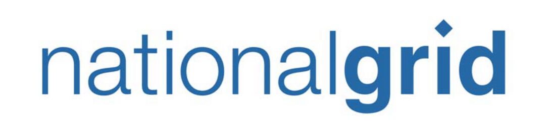 A blue and white logo for national bank.